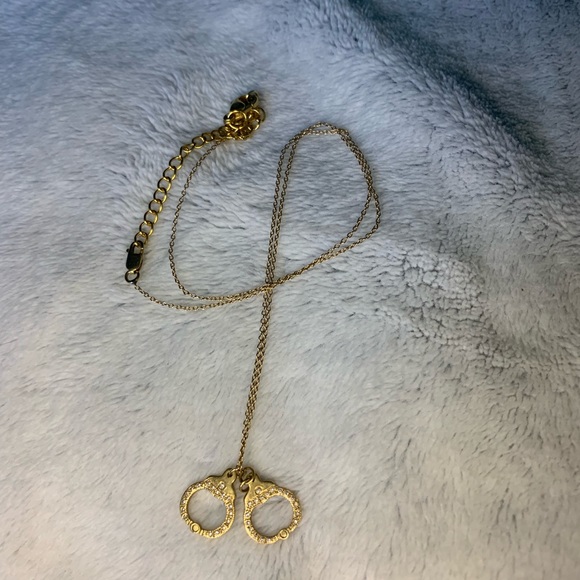 Lizzie Scheck Diamond Handcuff Necklace 14k Yellow - Picture 5 of 5